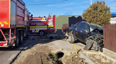 ACUM! Accident GRAV în Argeș! Un bărbat a fost RĂNIT