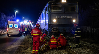 ACUM! Un bărbat a fost LOVIT de TREN în Argeș!