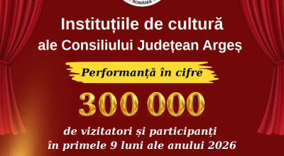 Instituțiile de cultură ale Consiliului Județean Argeș, cifre impresionante!