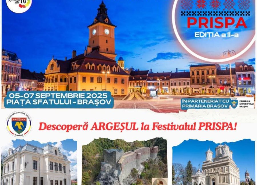 Consiliul Județean Argeș participă la Festivalul PRISPA de la Brașov!