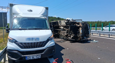 ACUM! Accident GRAV pe Drumul Expres Pitești-Craiova!